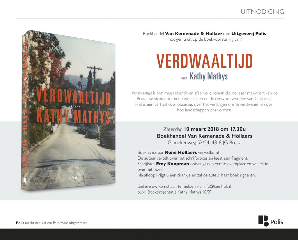 Nederlandse Boekpresentatie ‘Verdwaaltijd’ bij boekhandel Van Kemenade